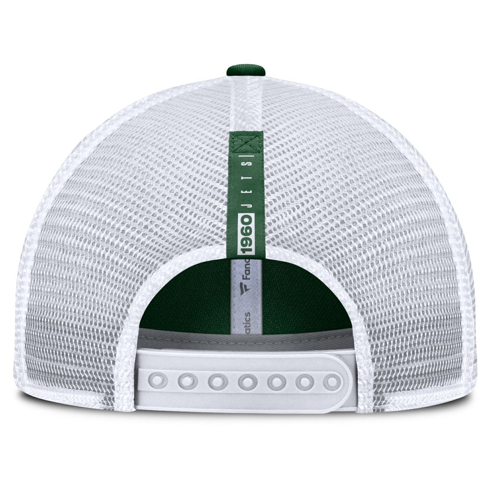 New York Jets Reverse Trucker Adjustable Hat - Green/White outlet