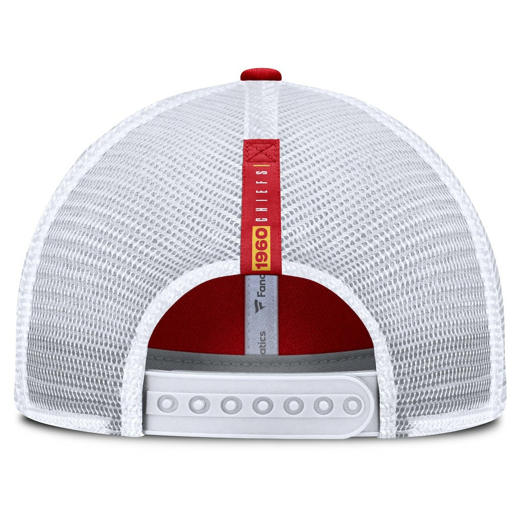Kansas City Chiefs Reverse Trucker Adjustable Hat - Red/White on sale