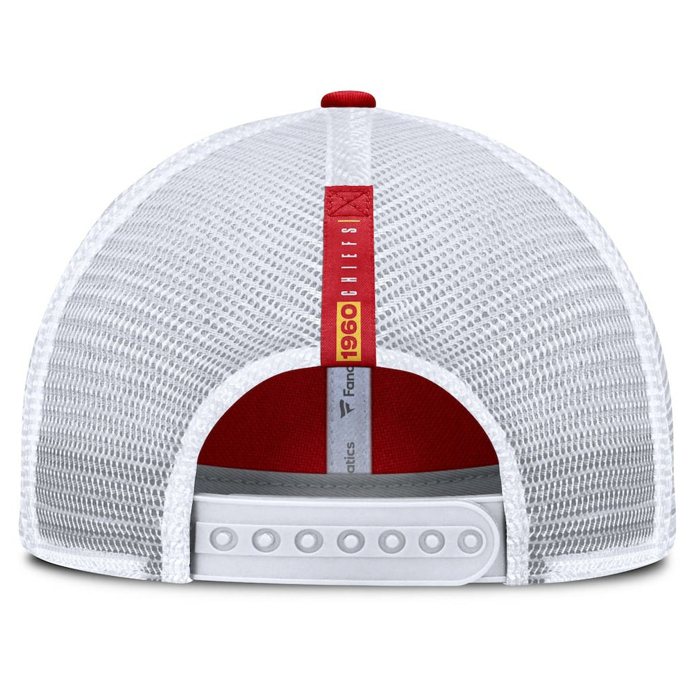 Kansas City Chiefs Reverse Trucker Adjustable Hat - Red/White on sale