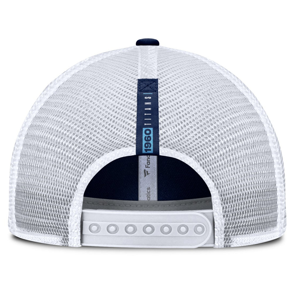 Tennessee Titans Reverse Trucker Adjustable Hat - Navy/White cheap