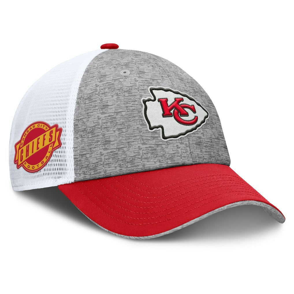 Kansas City Chiefs Option Trucker Adjustable Hat - Gray/Red outlet