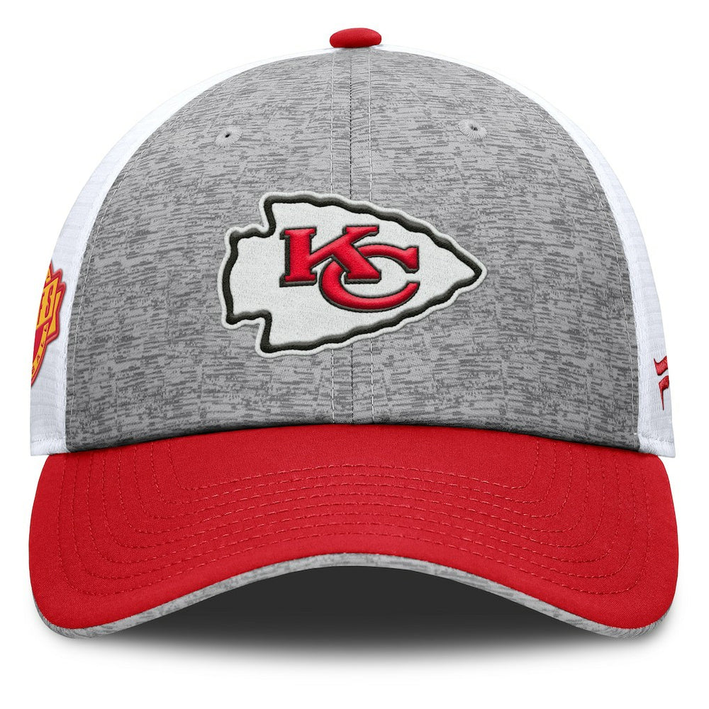 Kansas City Chiefs Option Trucker Adjustable Hat - Gray/Red outlet