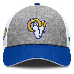 Los Angeles Rams Option Trucker Adjustable Hat - Gray/Royal on sale