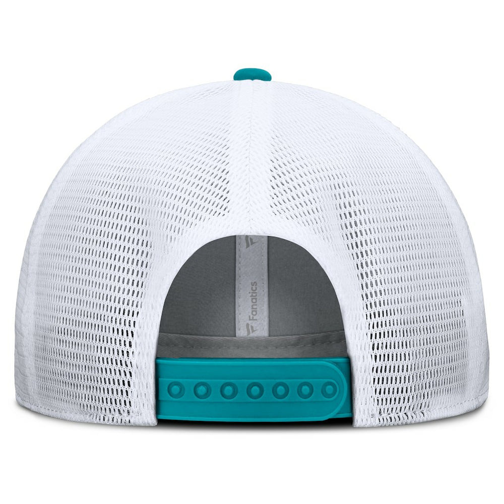 Miami Dolphins Option Trucker Adjustable Hat - Gray/Aqua sale