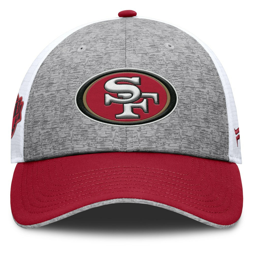 San Francisco 49ers Option Trucker Adjustable Hat - Gray/Scarlet outlet