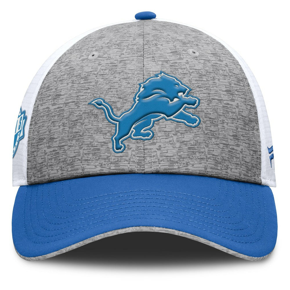 Detroit Lions Option Trucker Adjustable Hat - Gray/Blue on sale