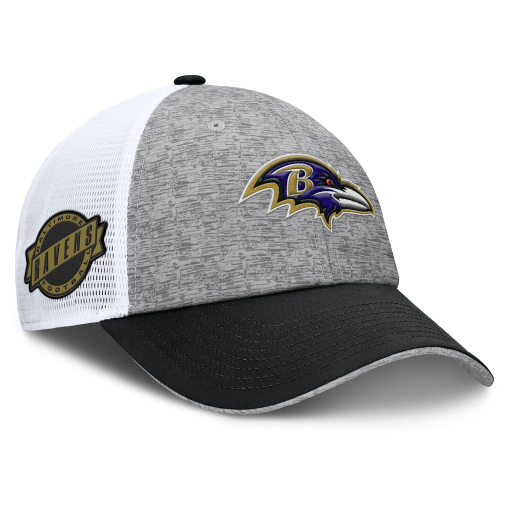 Baltimore Ravens Option Trucker Adjustable Hat - Gray/Black outlet