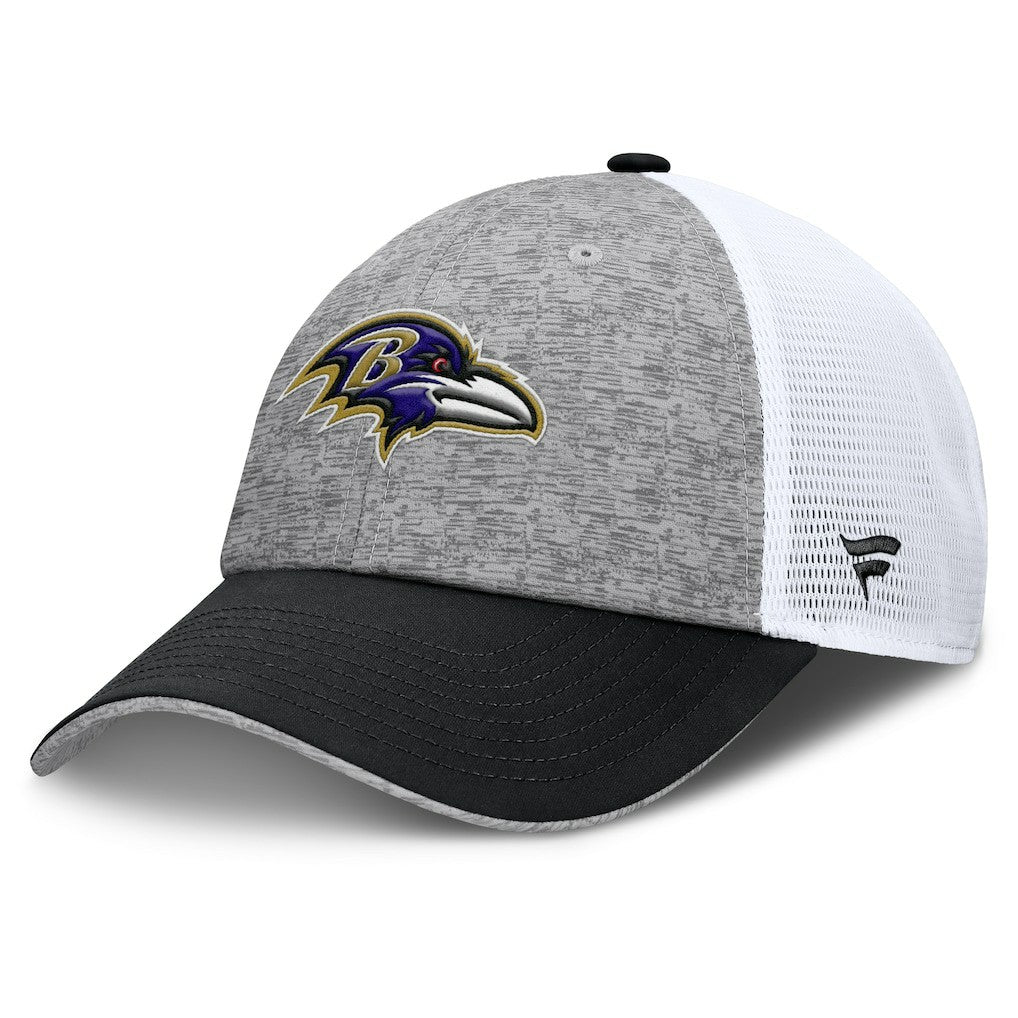 Baltimore Ravens Option Trucker Adjustable Hat - Gray/Black outlet