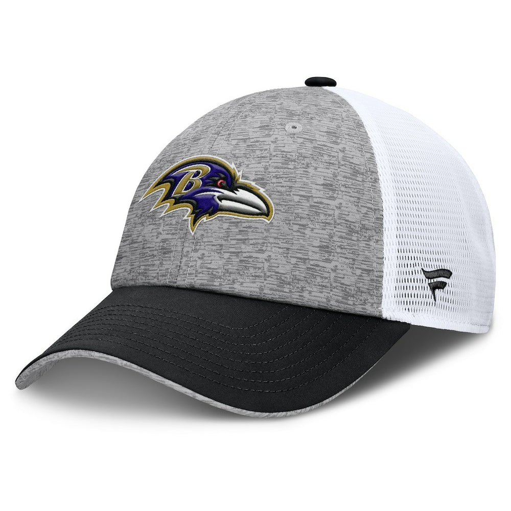 Baltimore Ravens Option Trucker Adjustable Hat - Gray/Black outlet