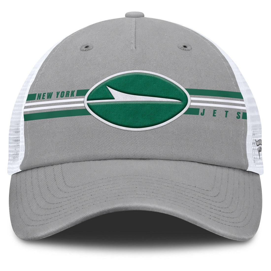 New York Jets Singleback Trucker Adjustable Hat - Gray online