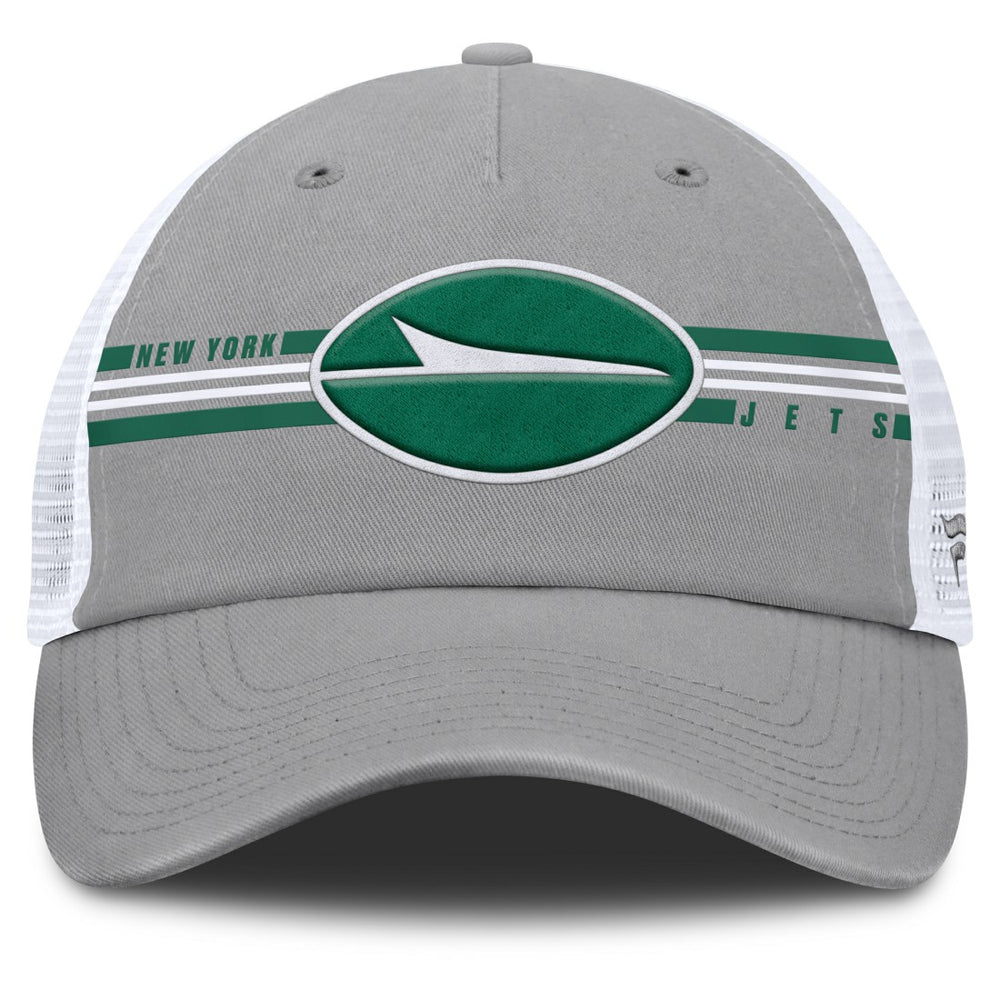 New York Jets Singleback Trucker Adjustable Hat - Gray online