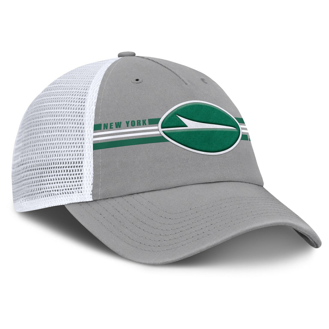 New York Jets Singleback Trucker Adjustable Hat - Gray online