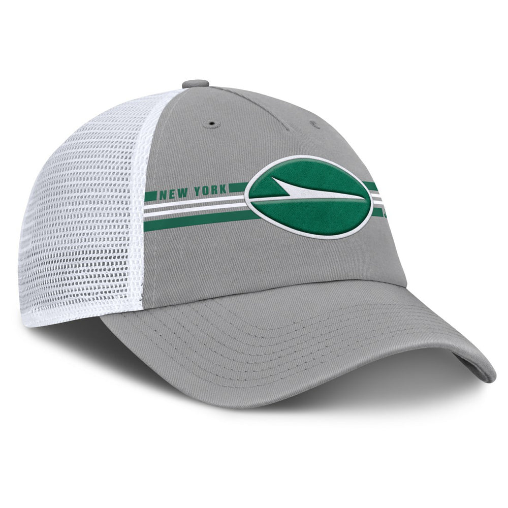 New York Jets Singleback Trucker Adjustable Hat - Gray online