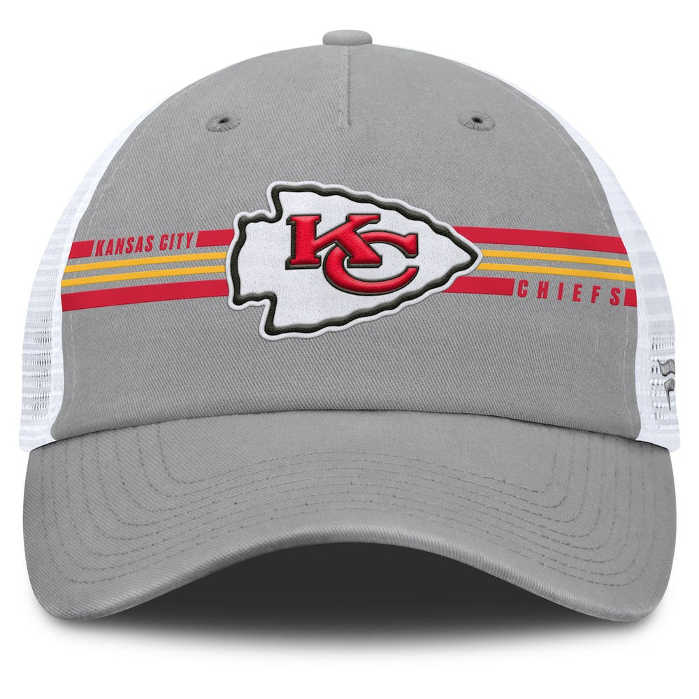 Kansas City Chiefs Singleback Trucker Adjustable Hat - Gray sale