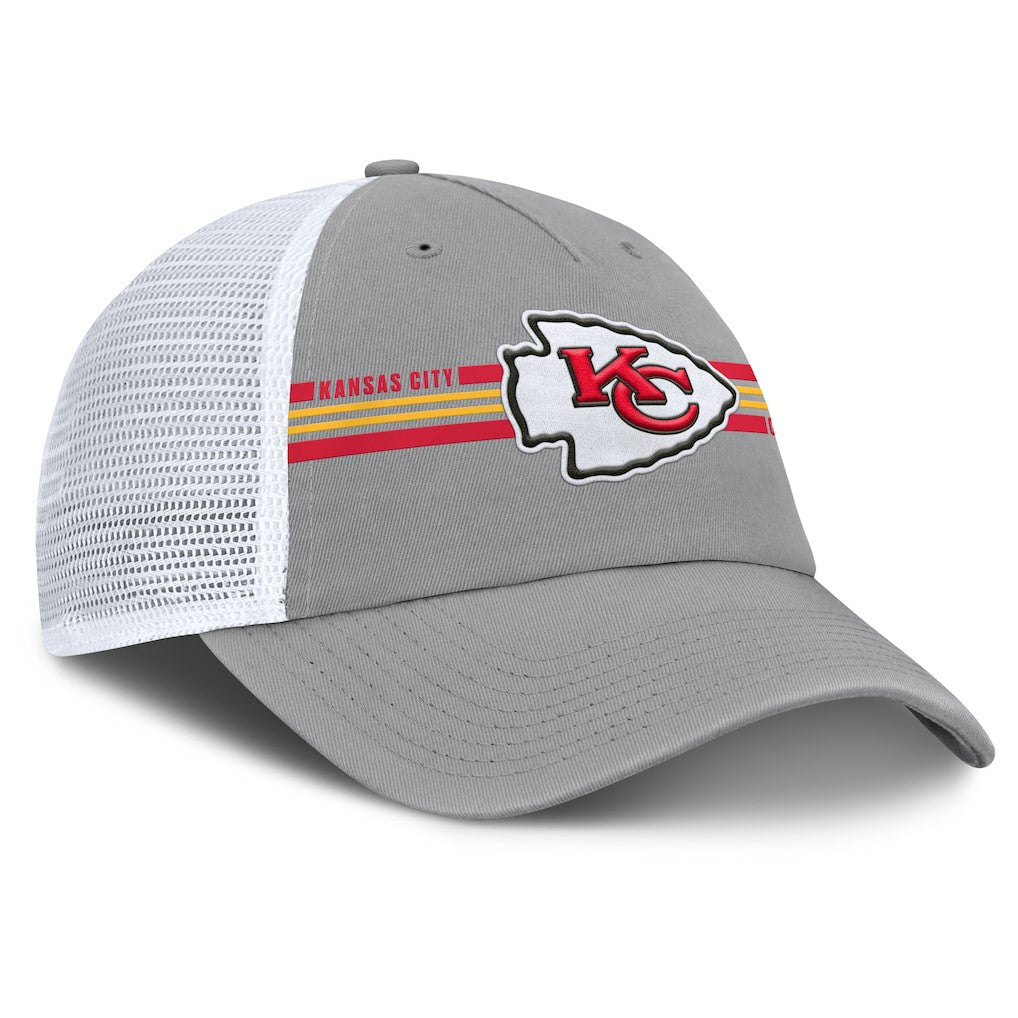 Kansas City Chiefs Singleback Trucker Adjustable Hat - Gray sale