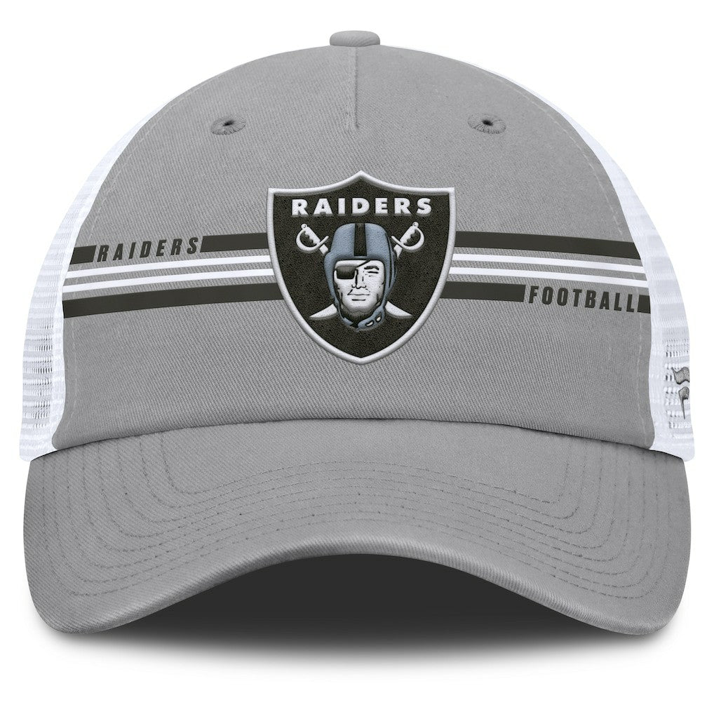 Las Vegas Raiders Singleback Trucker Adjustable Hat - Gray for sale