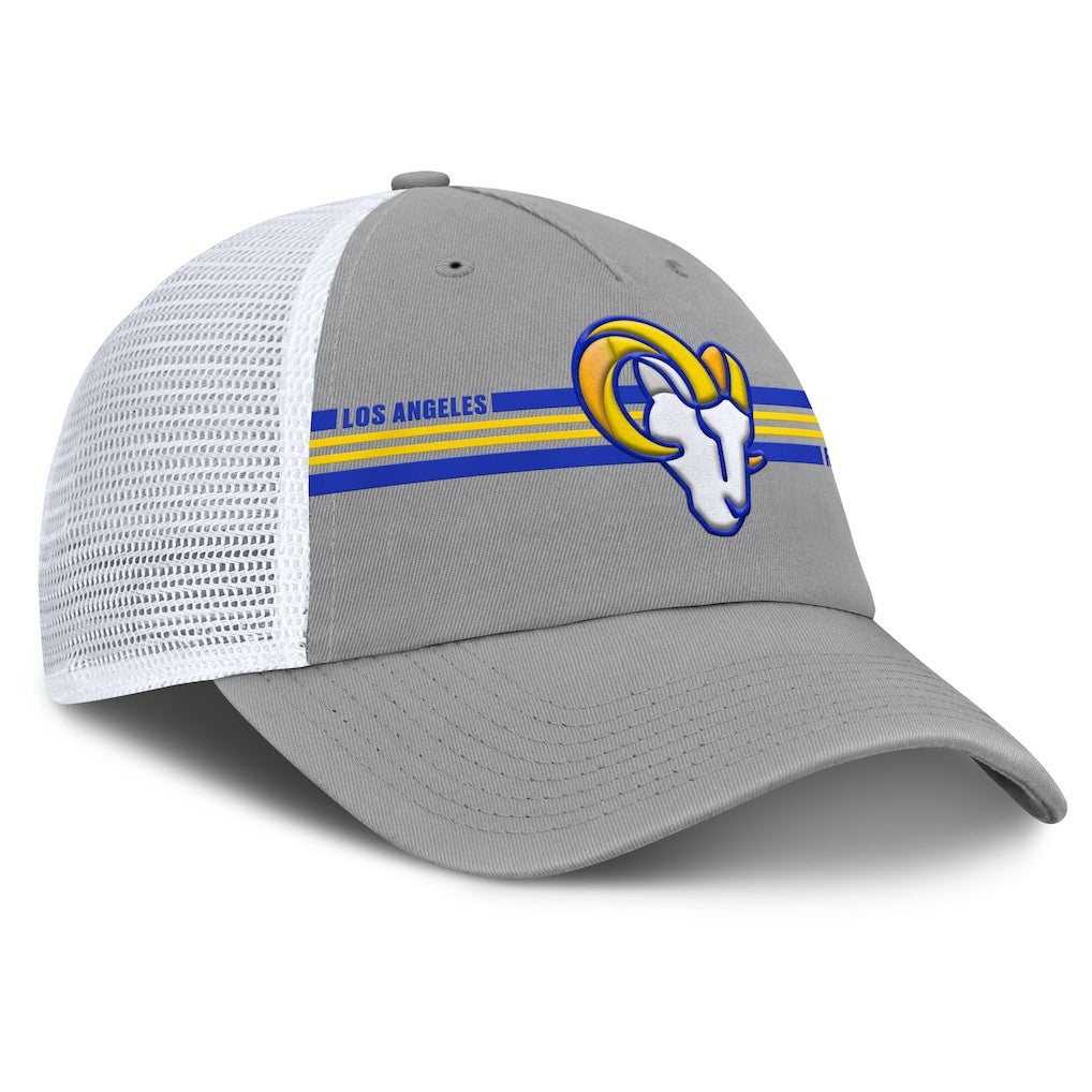 Los Angeles Rams Singleback Trucker Adjustable Hat - Gray for sale