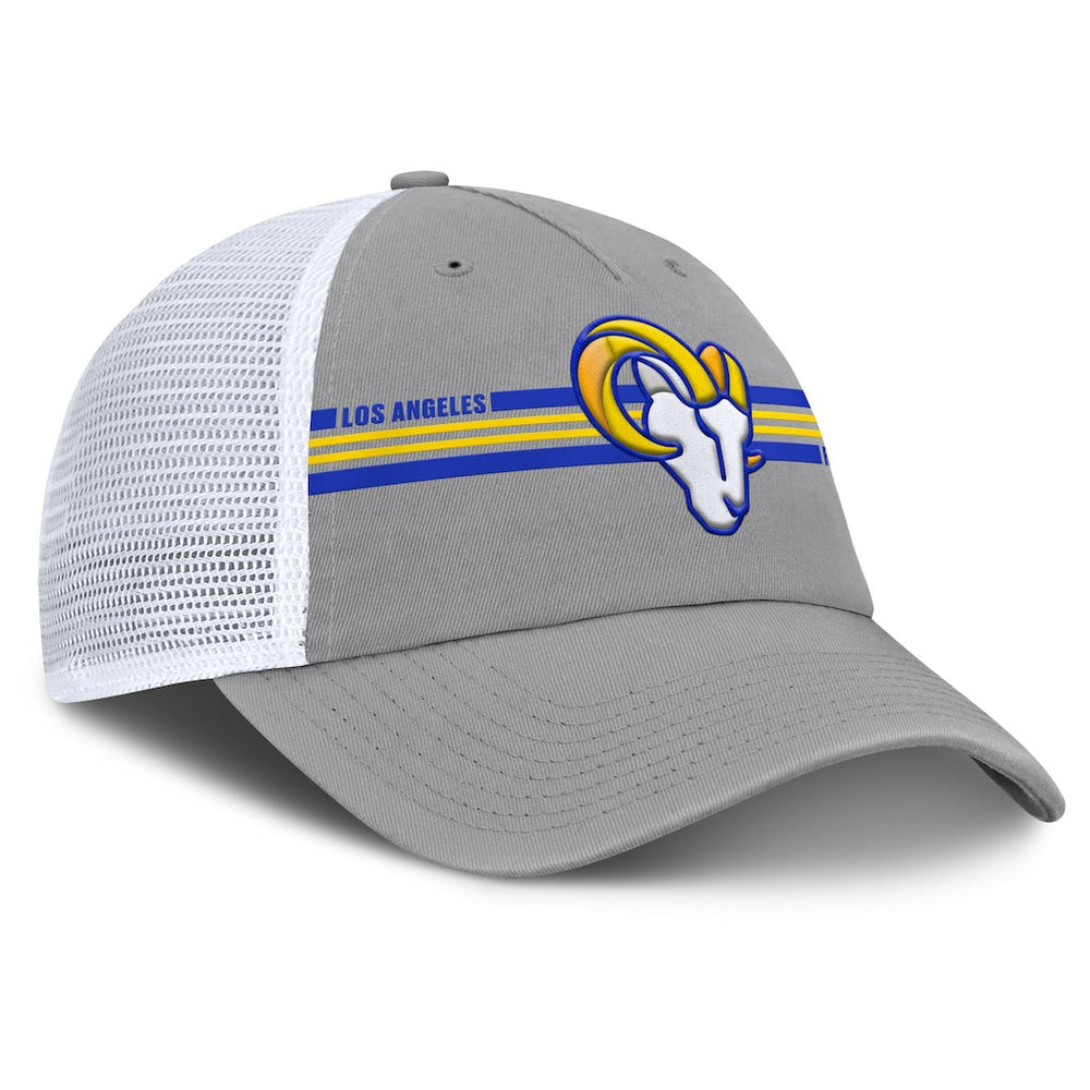 Los Angeles Rams Singleback Trucker Adjustable Hat - Gray for sale