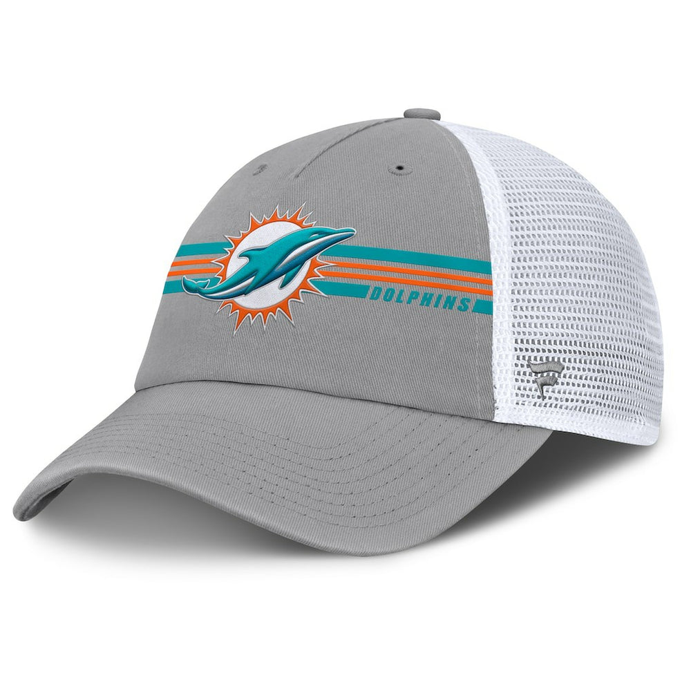 Miami Dolphins Singleback Trucker Adjustable Hat - Gray cheap