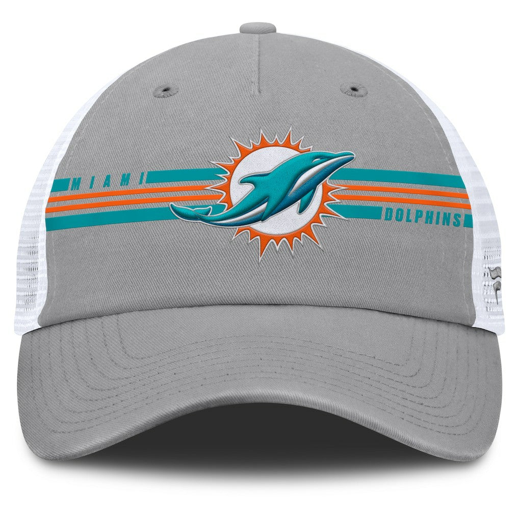 Miami Dolphins Singleback Trucker Adjustable Hat - Gray cheap