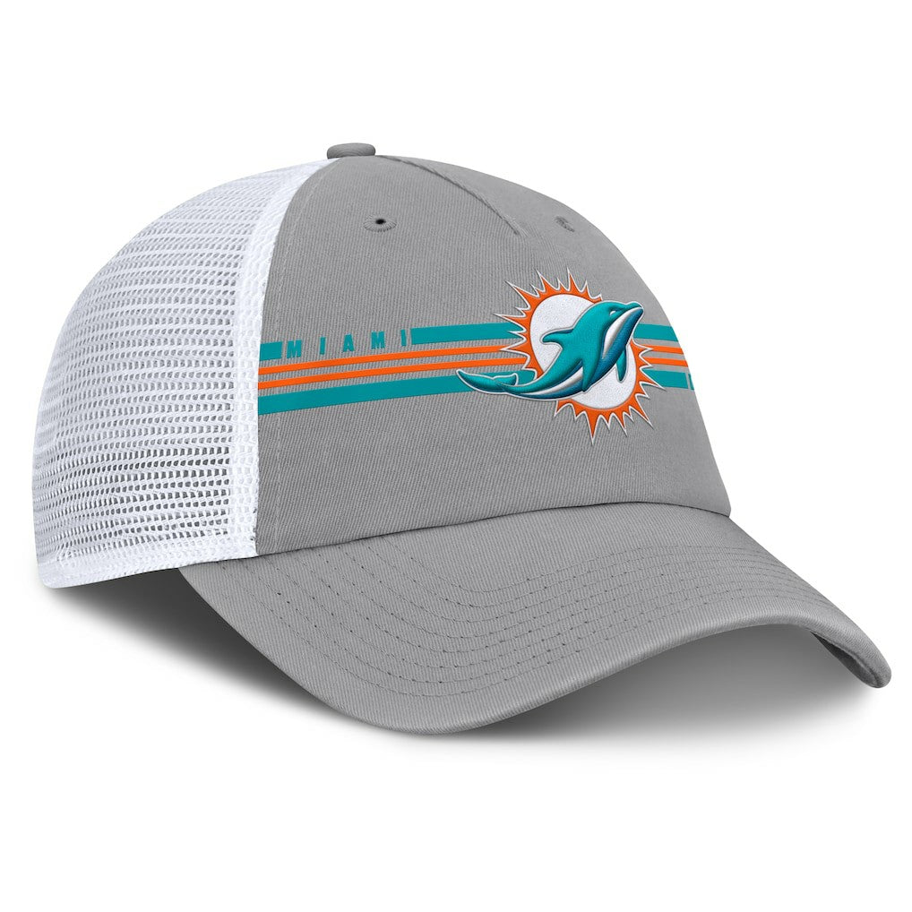 Miami Dolphins Singleback Trucker Adjustable Hat - Gray cheap