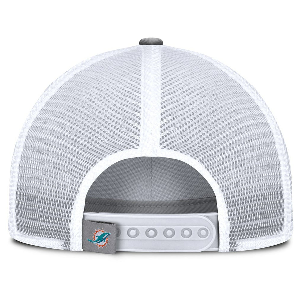 Miami Dolphins Singleback Trucker Adjustable Hat - Gray cheap