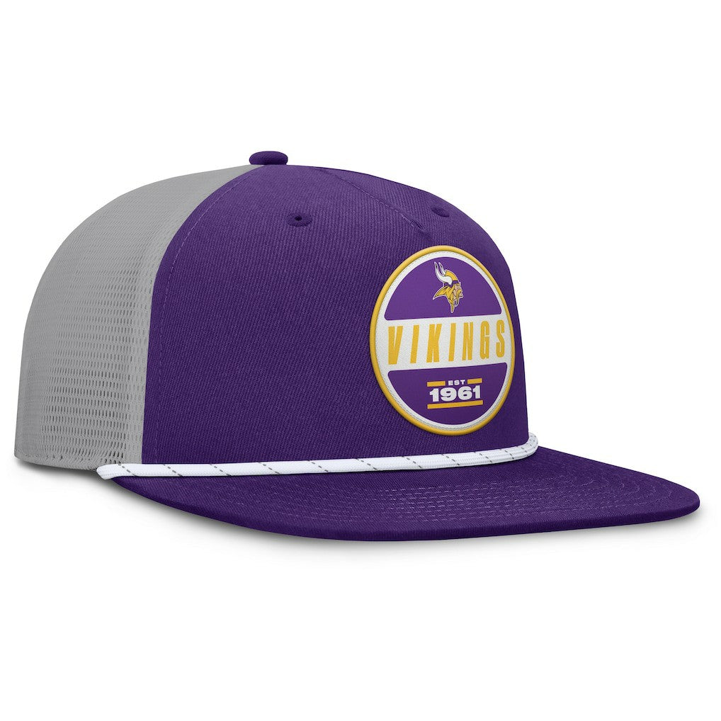 Minnesota Vikings Edge Rush Trucker Adjustable Hat - Purple/Gray discount