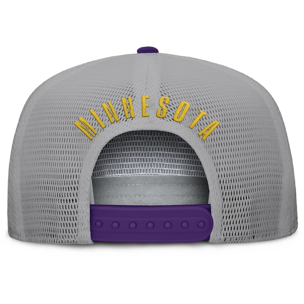 Minnesota Vikings Edge Rush Trucker Adjustable Hat - Purple/Gray discount