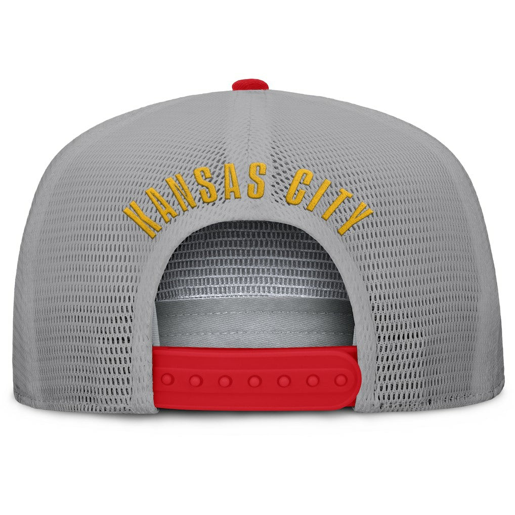 Kansas City Chiefs Edge Rush Trucker Adjustable Hat - Red/Gray on sale