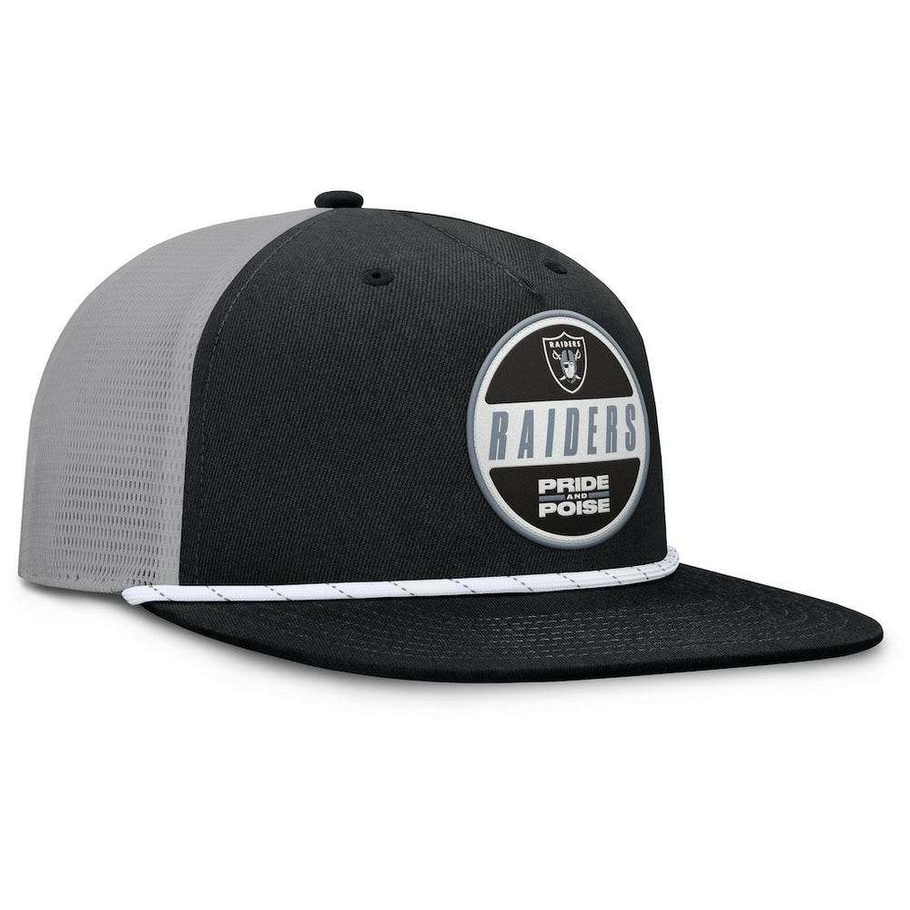 Las Vegas Raiders Edge Rush Trucker Adjustable Hat - Black/Gray cheap