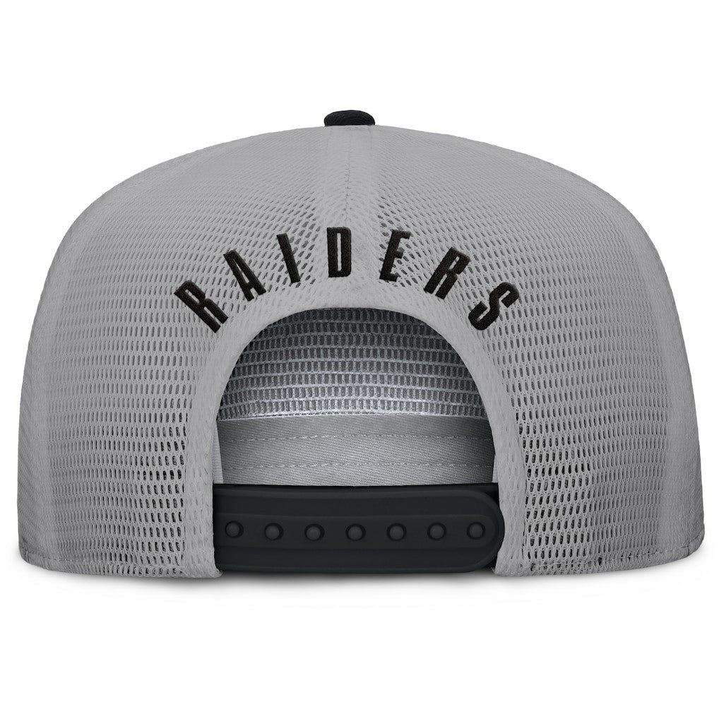 Las Vegas Raiders Edge Rush Trucker Adjustable Hat - Black/Gray cheap