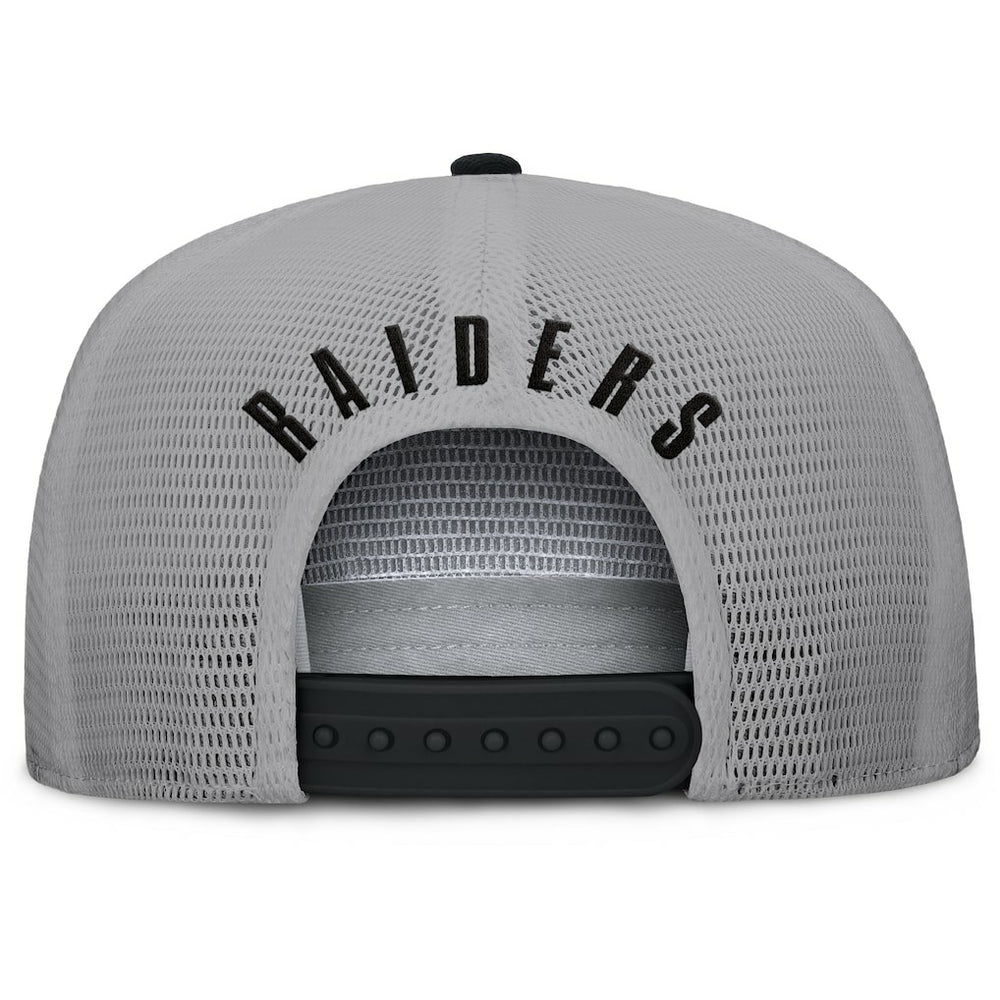 Las Vegas Raiders Edge Rush Trucker Adjustable Hat - Black/Gray cheap