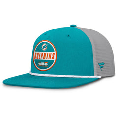 Miami Dolphins Edge Rush Trucker Adjustable Hat - Aqua/Gray on sale
