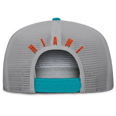 Miami Dolphins Edge Rush Trucker Adjustable Hat - Aqua/Gray on sale