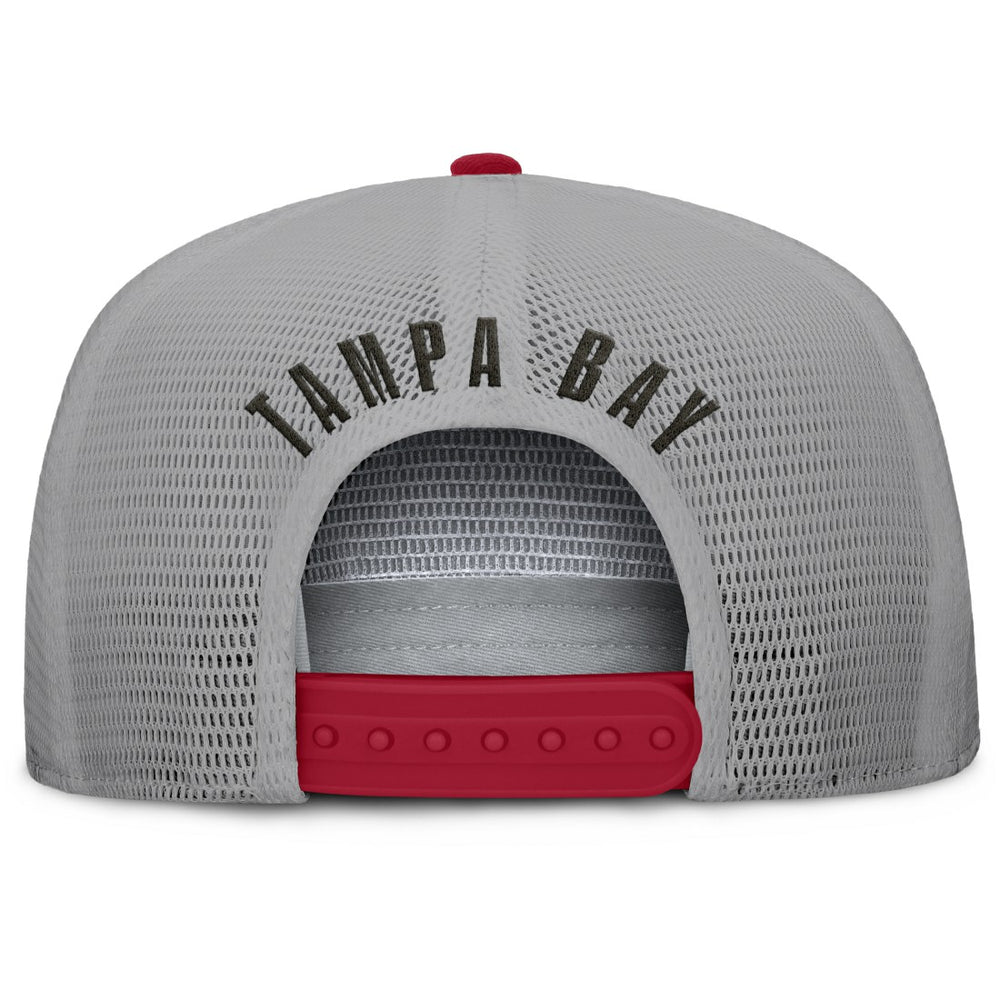 Tampa Bay Buccaneers Edge Rush Trucker Adjustable Hat - Red/Gray discount