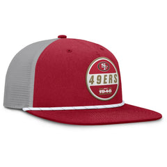 San Francisco 49ers Edge Rush Trucker Adjustable Hat - Scarlet/Gray for sale