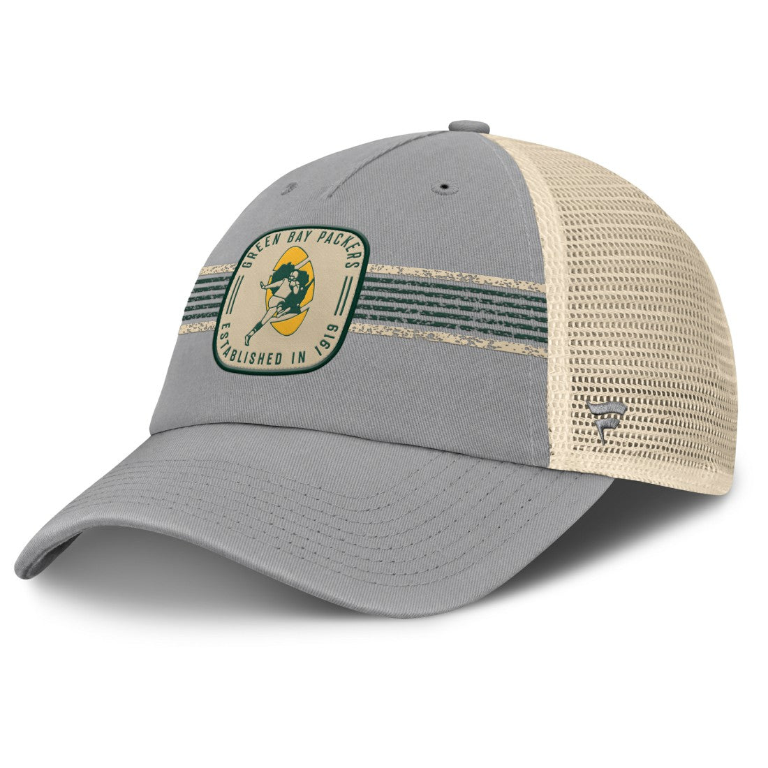 Green Bay Packers Heritage Bootleg Trucker Adjustable Hat - Gray discount