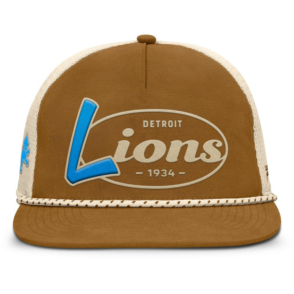 Detroit Lions Iso Rope Trucker Adjustable Hat - Brown on sale