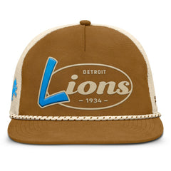 Detroit Lions Iso Rope Trucker Adjustable Hat - Brown on sale