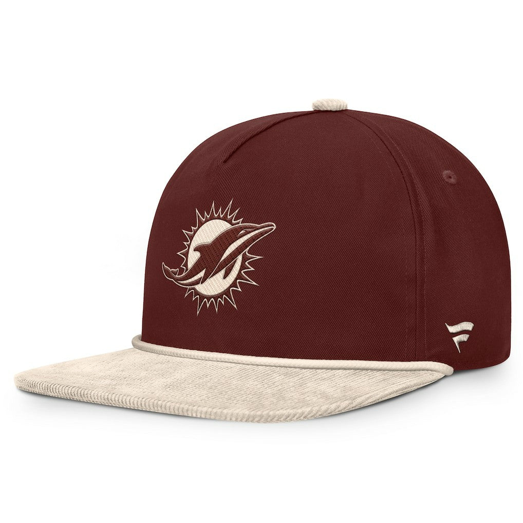 Miami Dolphins NFL Reminisce Golfer Adjustable Hat - Brown discount