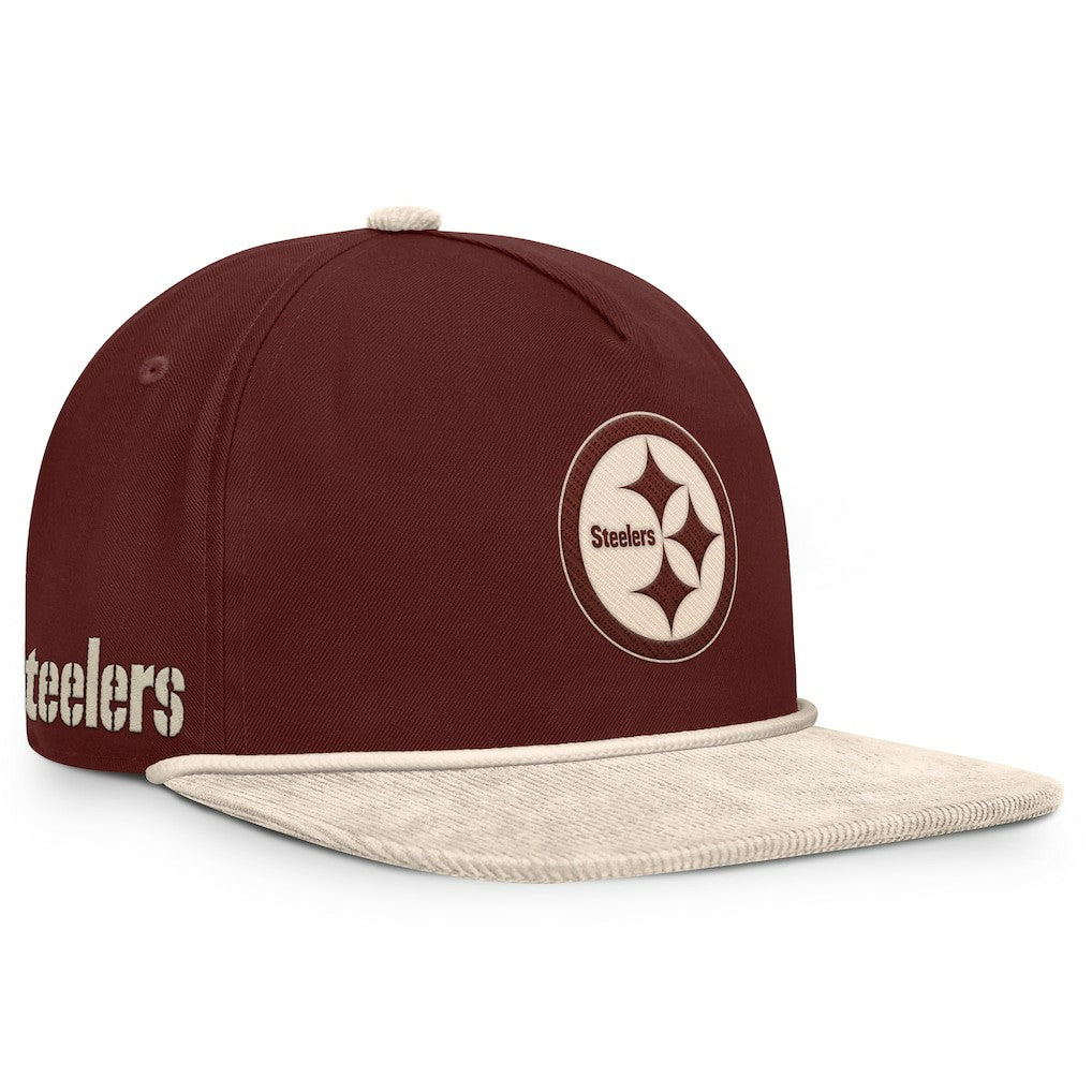 Pittsburgh Steelers NFL Reminisce Golfer Adjustable Hat - Brown discount