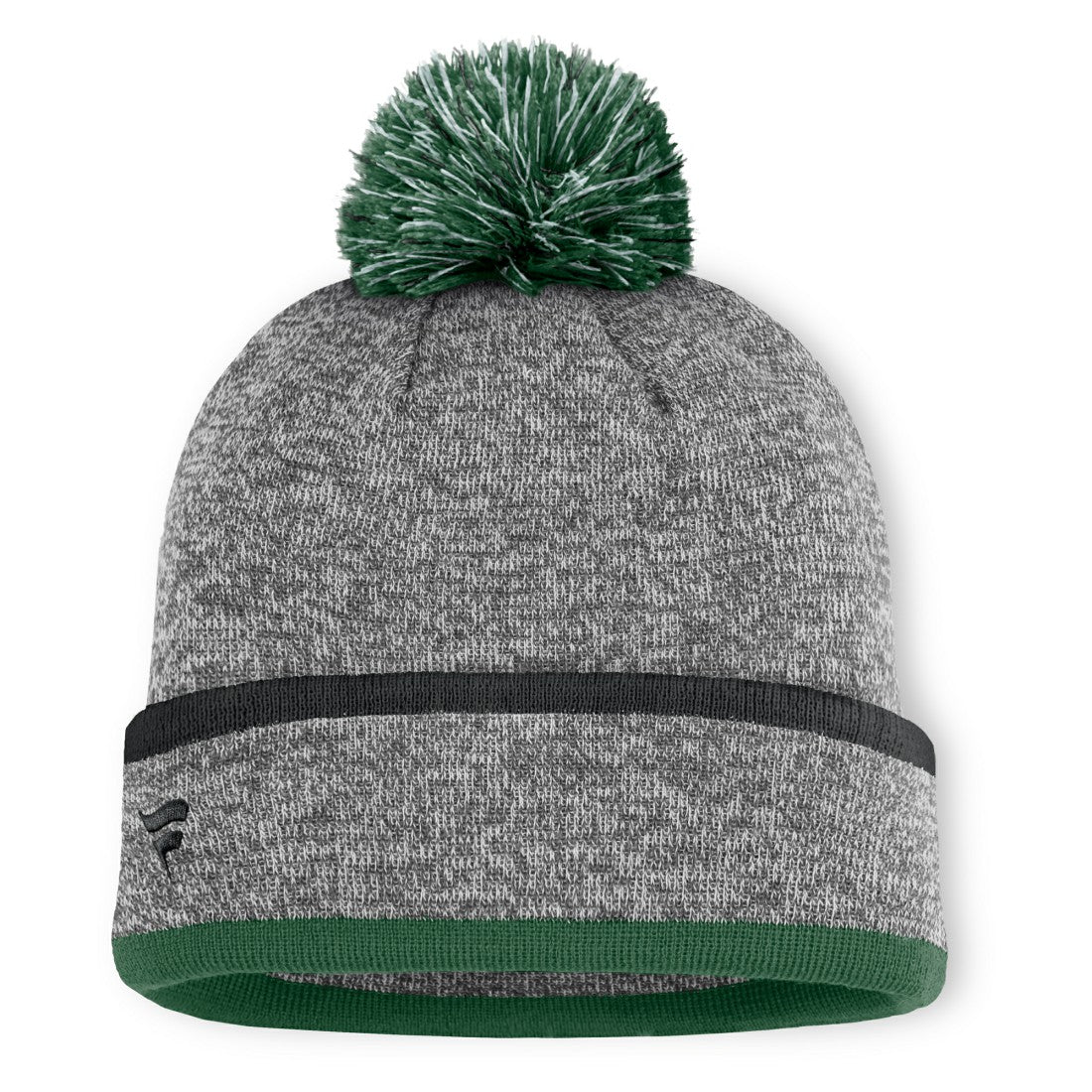 New York Jets Motion Cuffed Knit Hat with Pom - Heather Gray discount