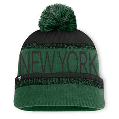 New York Jets Play Action Cuffed Knit Hat with Pom - Green/Black outlet