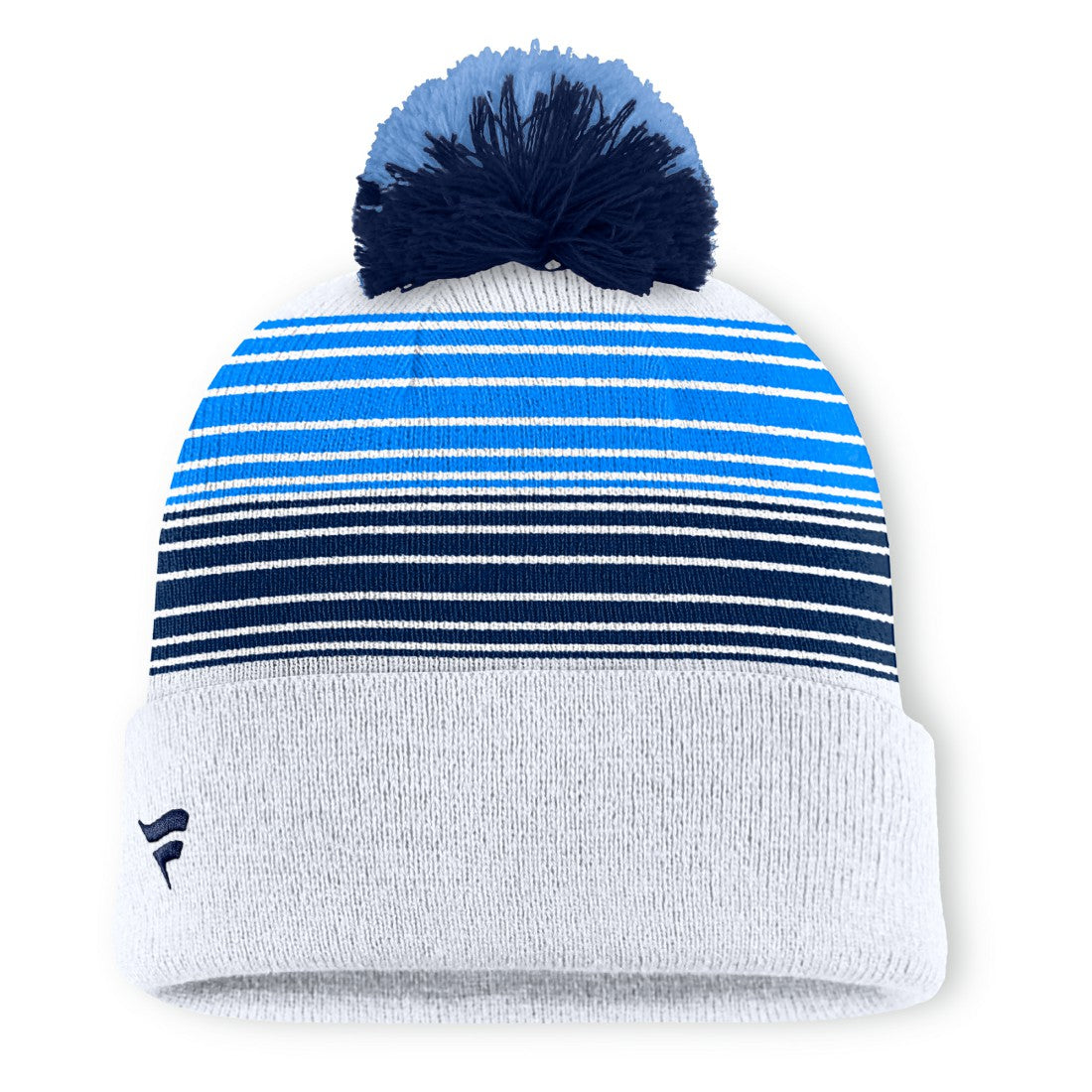 Tennessee Titans Ghost Cuffed Knit Hat with Pom - White sale