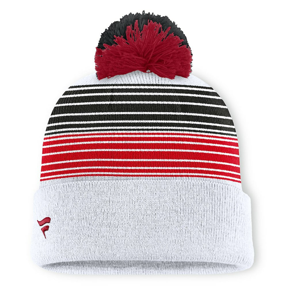 San Francisco 49ers Ghost Cuffed Knit Hat with Pom - White cheap