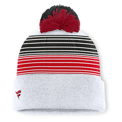 San Francisco 49ers Ghost Cuffed Knit Hat with Pom - White cheap