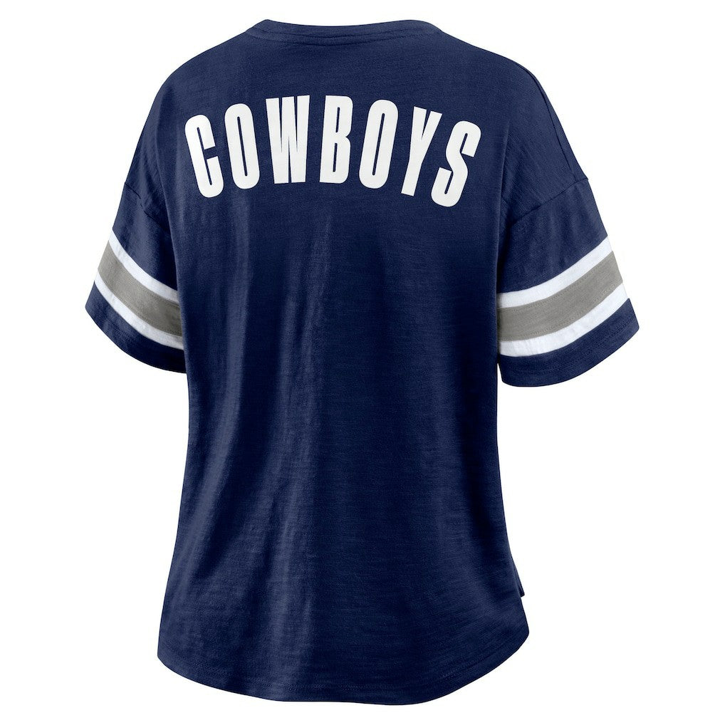 Dallas Cowboys Women's Redzone Curl Route T-Shirt - Navy sale