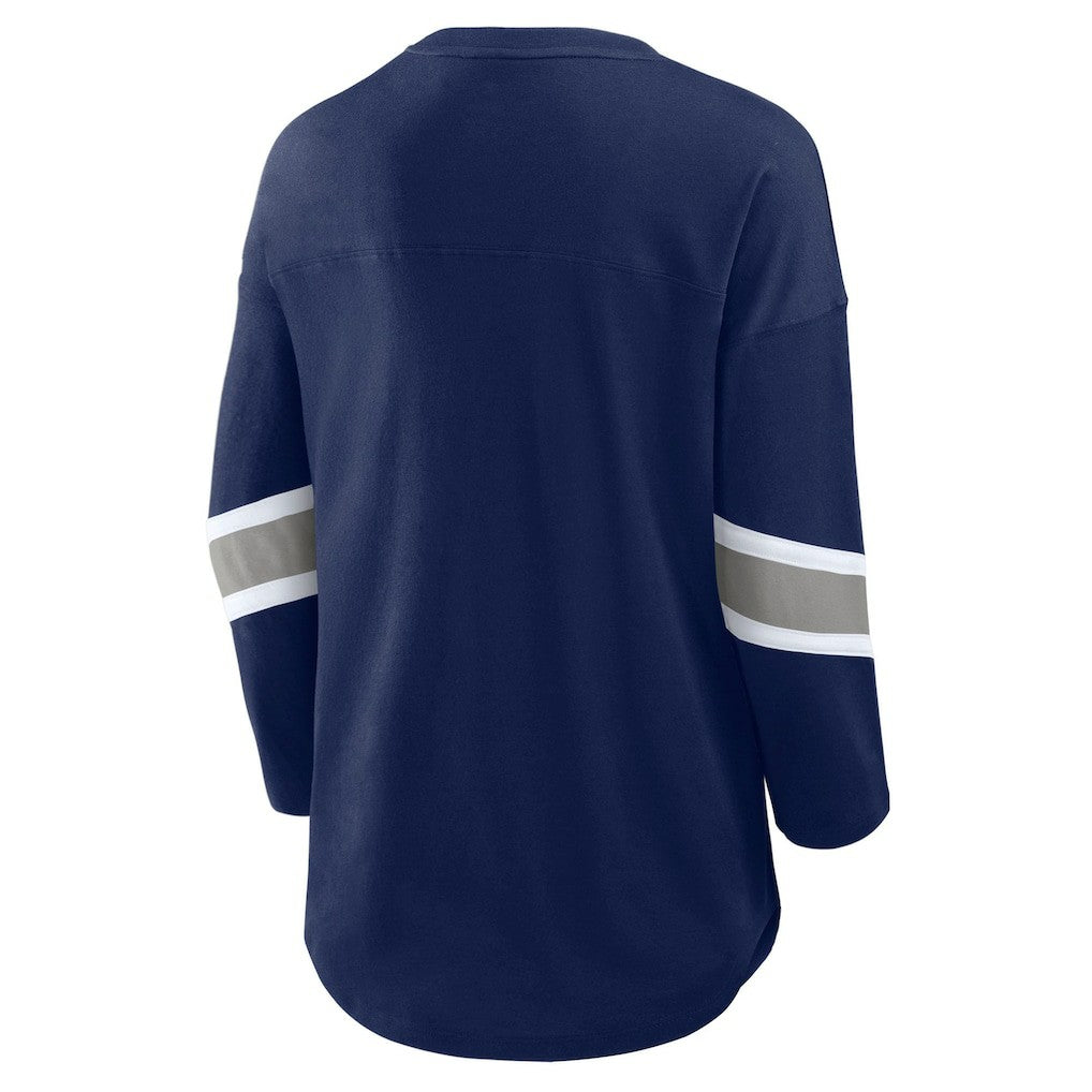 Dallas Cowboys Women's Redzone 3/4-Sleeve T-Shirt - Navy outlet