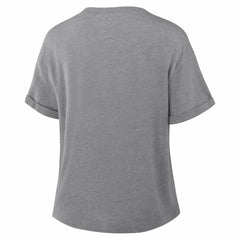 Dallas Cowboys Women's Pennant Wave Tribute Tri-Blend Boxy T-Shirt - Heather Gray for sale
