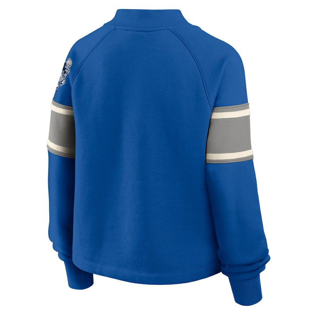 Dallas Cowboys Oversized Hometown Toss Sweep Mock Neck Pullover - Royal for sale
